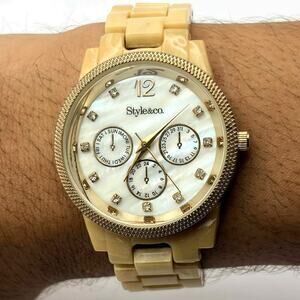 Tan Style & Co Men’s Watch